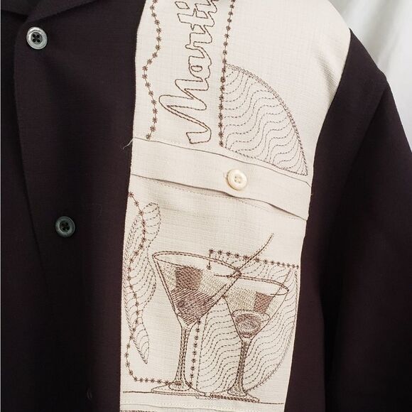 Men's Cubavera Guayabera button down cuban shirt size small - Picture 3 of 4